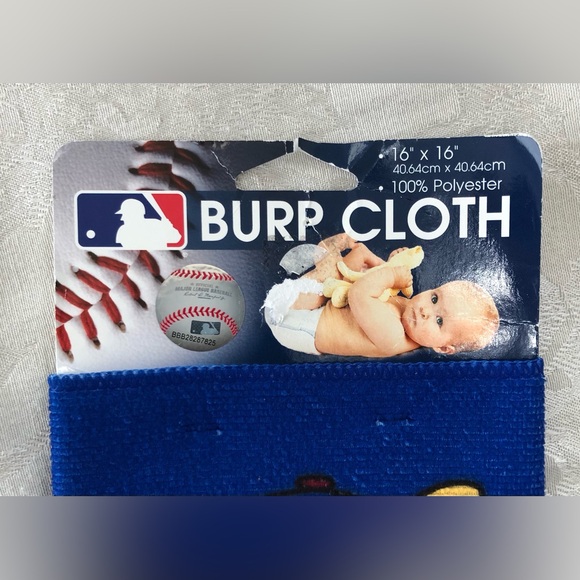 MLB Texas Rangers Baby Burp Cloth With Tags 16”x16” WinCraft - Picture 2 of 9
